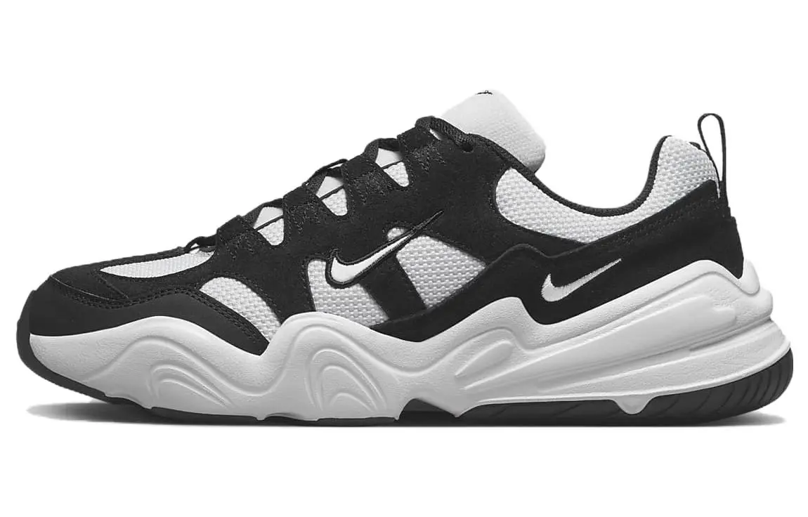 Nike Tech Hera Suede Slip Resistant, Abrasion Resistant, Breathable Low top Casual Shoes Men's Black White