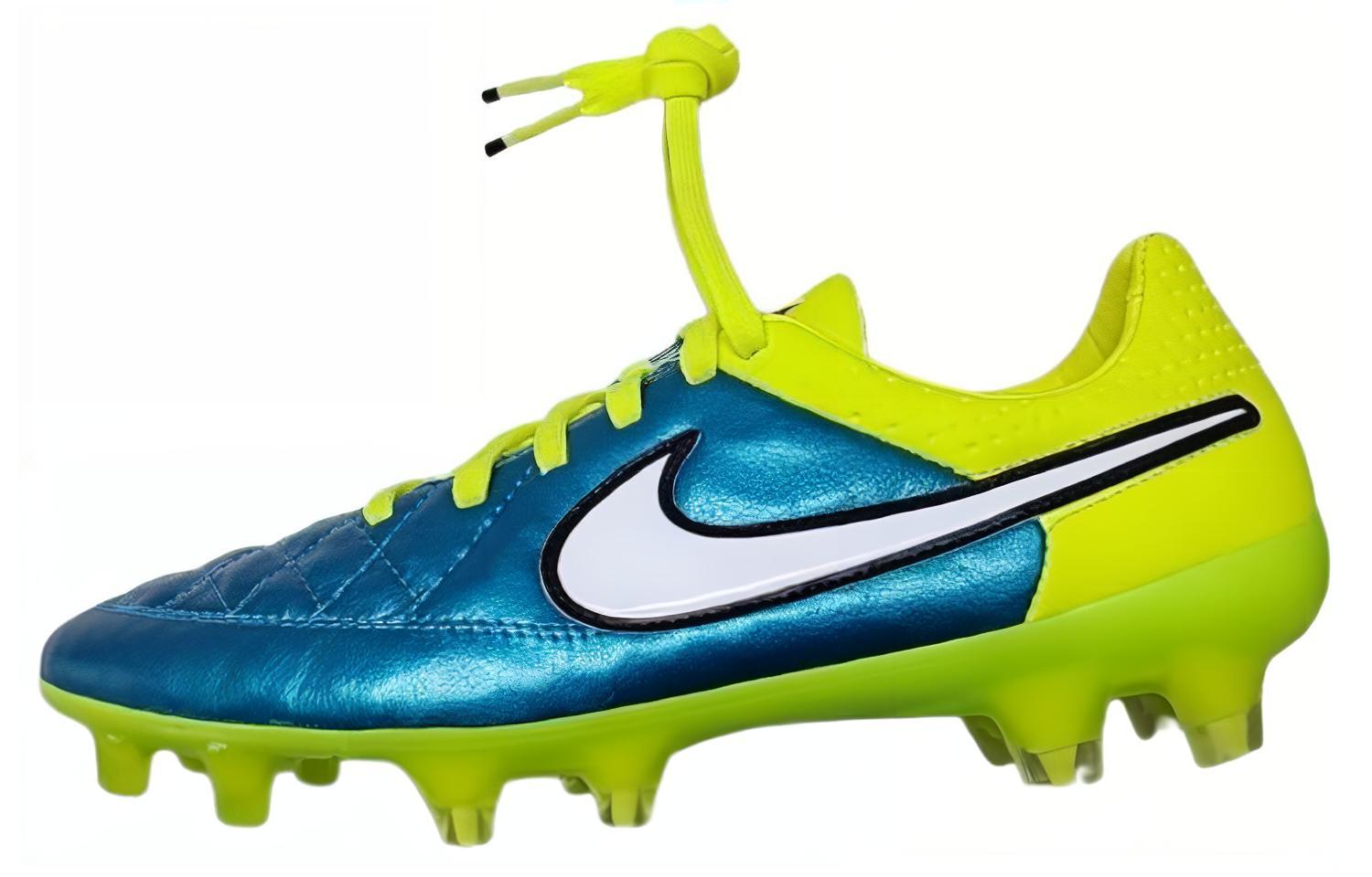 Nike FG Firm Ground Slip Resistant Abrasion Resistant Soccer Shoes Unisex Blue