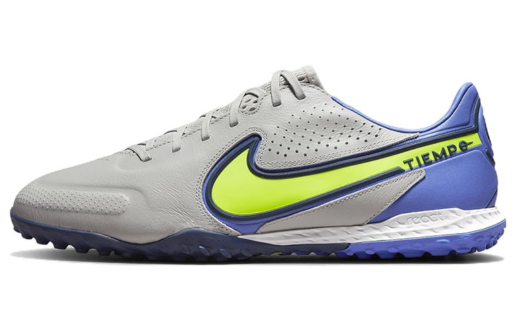 Nike React Legend 9 Pro TF Turf Soccer Shoes Grey/Yellow