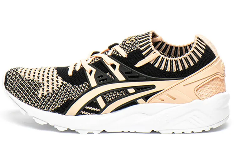 Asics Gel Kayano Trainer Knit Breathable Low top Casual Shoes Women's Beige Black