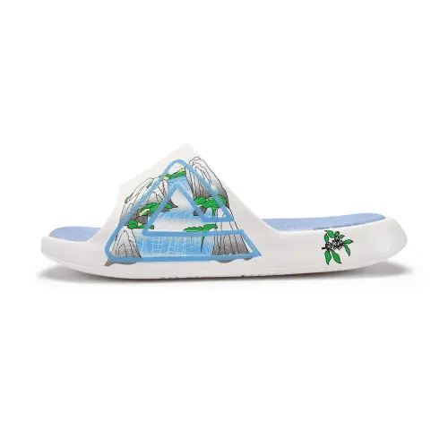 PEAK Tai Ji2.0 EVA Slide Slippers Men's White Blue