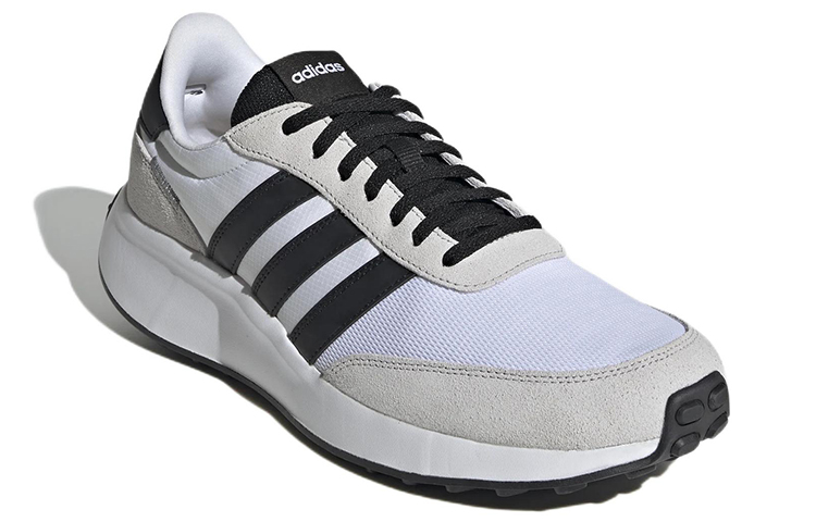 Мужские кроссовки adidas neo Run 70S Lifestyle (бело-черные) — фото 3