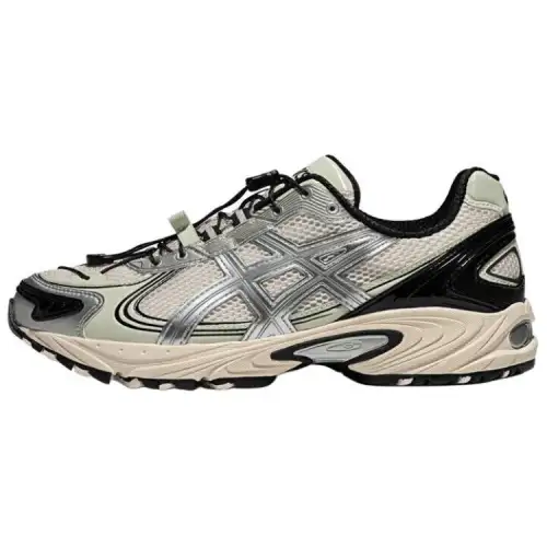 ASICS Gel Kahana TR V4 Synthetic Leather, Textile Abrasion Resistant Cushioning Low top Casual Shoes Unisex White Green