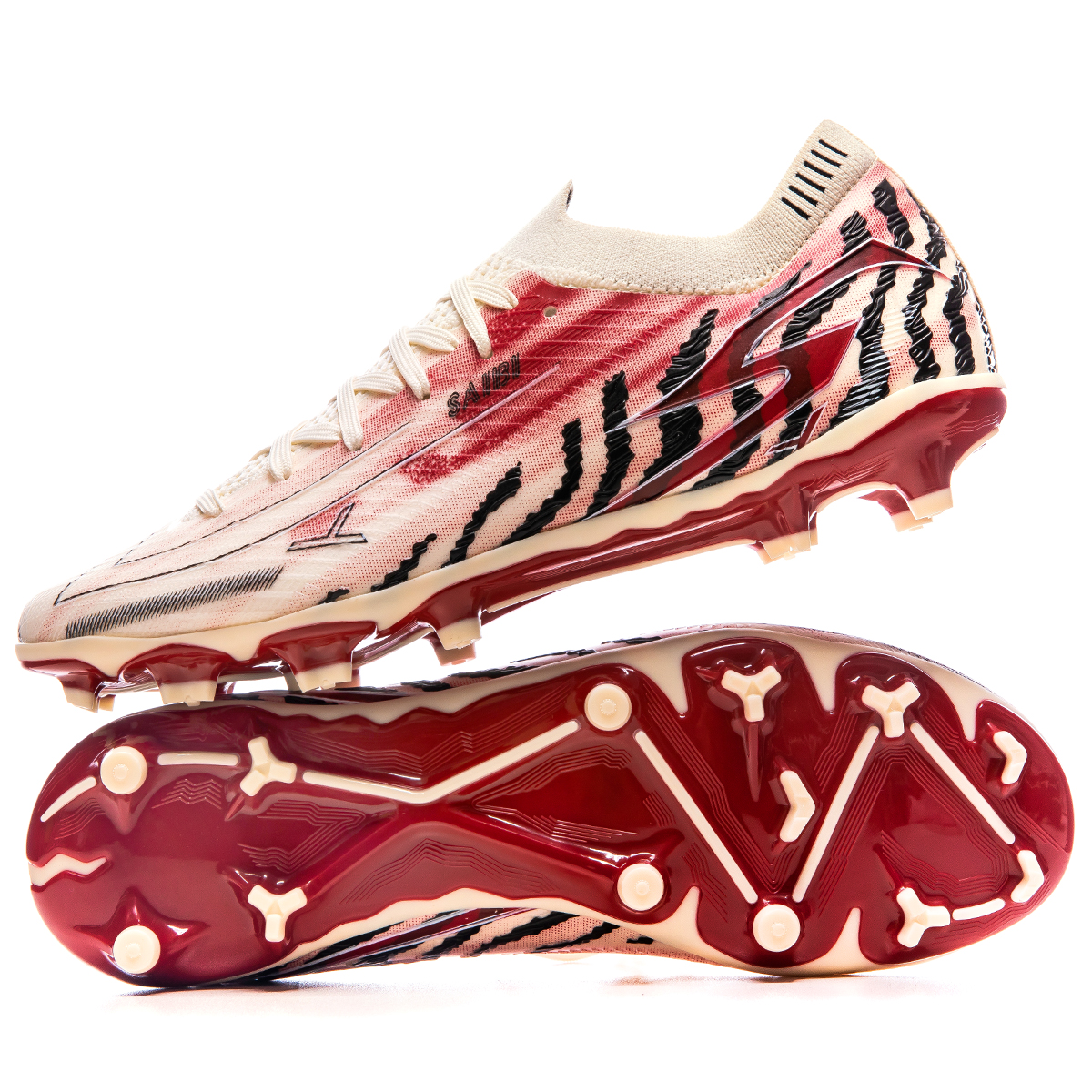 Saibi MG Rubber Short Studs TF Rubber Broken Studs Abrasion Resistant, Breathable, Lightweight Soccer Shoes Unisex