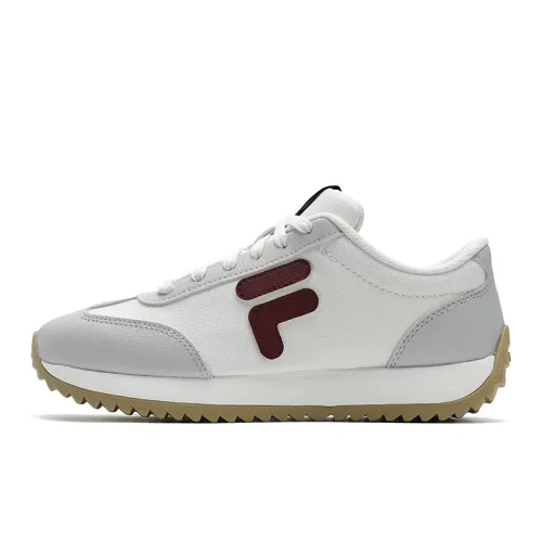 FILA 1970 Breathable Lightweight Low top Casual Shoes Women's White Gray