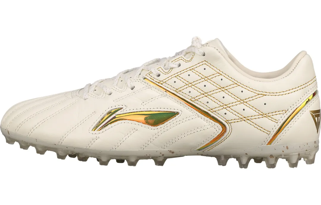 Li Ning Iron MG Multi Ground Artificial Turf Soccer Shoes Men's White