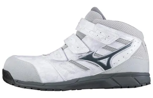 Mizuno Almighty Casual Shoes Unisex Mid Top White/Gray