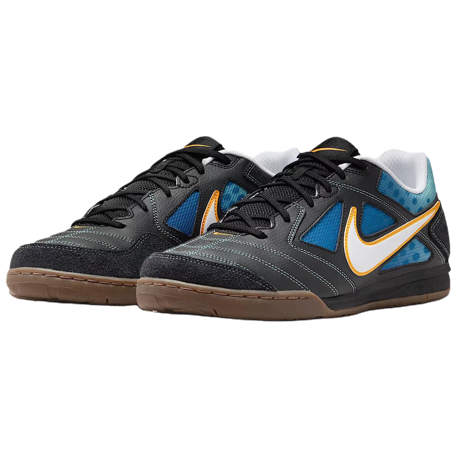 Nike Gato Leather Breathable Soccer Shoes Men's Black - Image 3