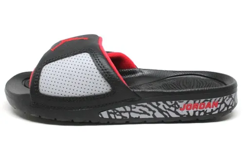 Air Jordan Hydro Iii Retro 'Black Red' Slippers Gs