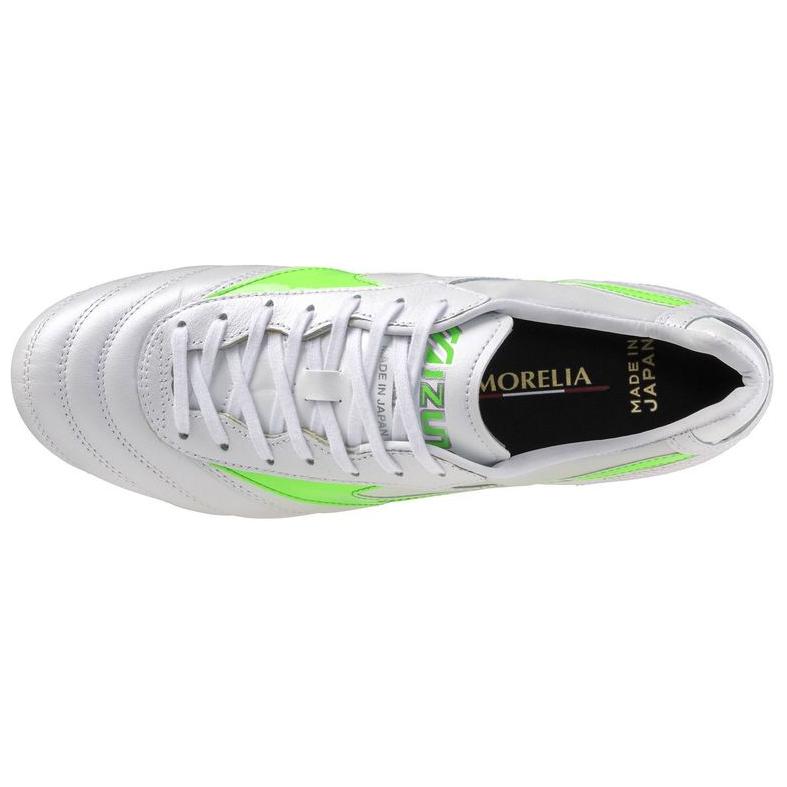 Mizuno MORELIA 2 Slip Resistant Abrasion Resistant Soccer Shoes Unisex White Green