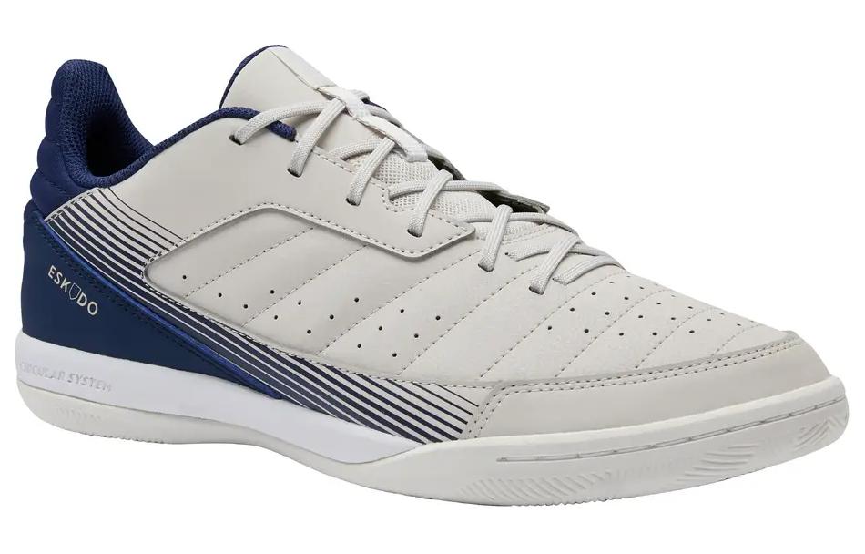 DECATHLON ESKUDO 500 IC/in Abrasion Resistant Soccer Shoes Men’s White Blue