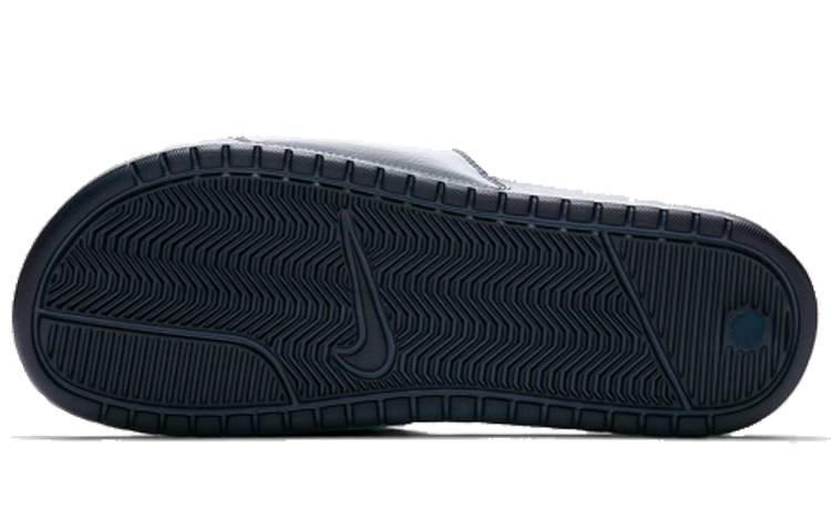 Женские шлепанцы Nike Benassi JDI (сине-зеленые) — фото 5