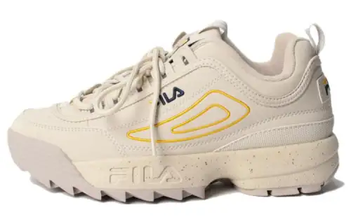 FILA Disruptor 2 Splash Low top Sports Casual Shoes Women's Beige Yellow