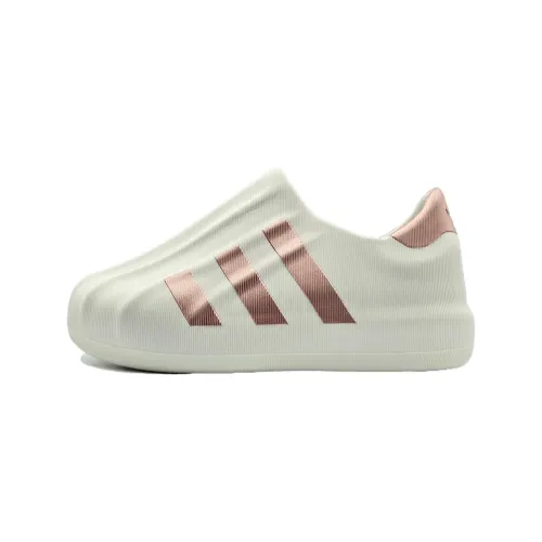 Adidas Originals AdiFOM Superstar Rose Gold Slip Resistant Abrasion Resistant Low top Casual Shoes Unisex Pink Gold