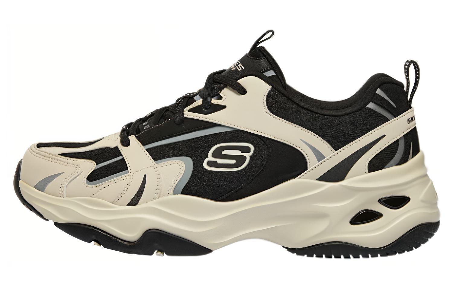 Мужские кроссовки Skechers Skechers DLITES (черно-серо-бежевые)
