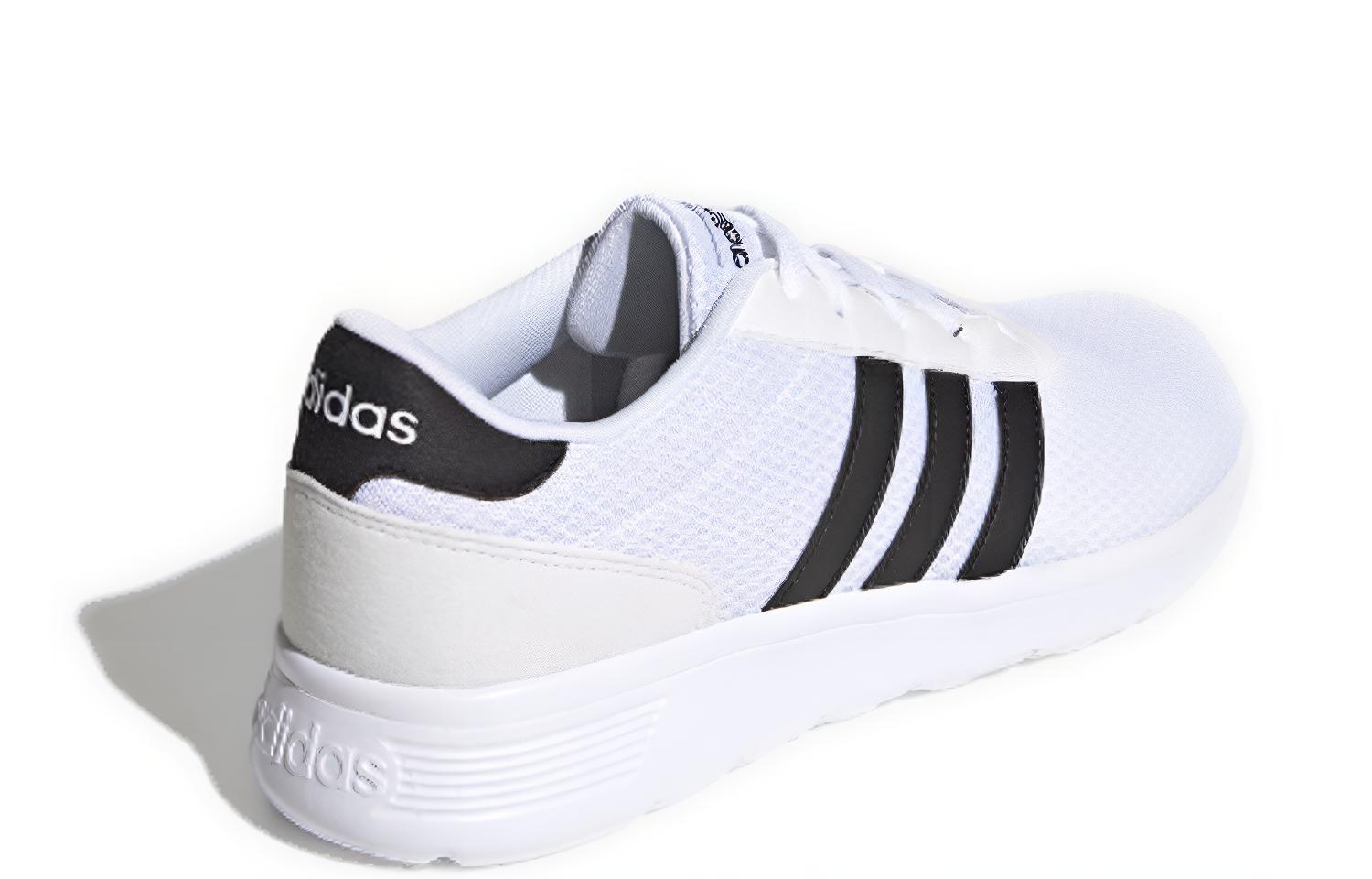 Мужские кроссовки adidas neo Lite Racer 1.0 (бело-черные) — фото 3