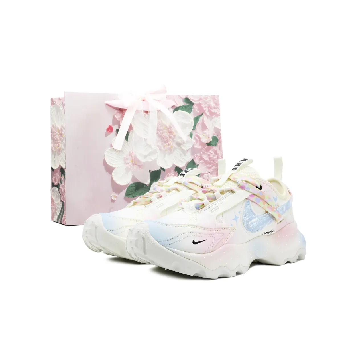 Nike TC 7900 Slip Resistant Abrasion Resistant Low top Casual Shoes Women's Blue Pink
