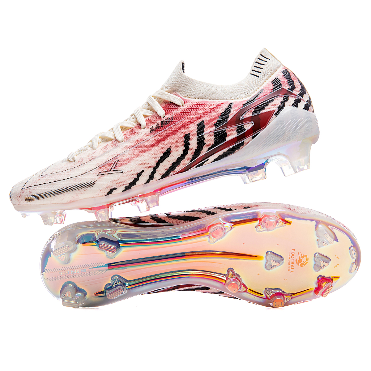 Saibi FG Firm Ground Cushioning Abrasion Resistant Breathable Coverage Support Cushioning, Wear Resistant Soccer Shoes
