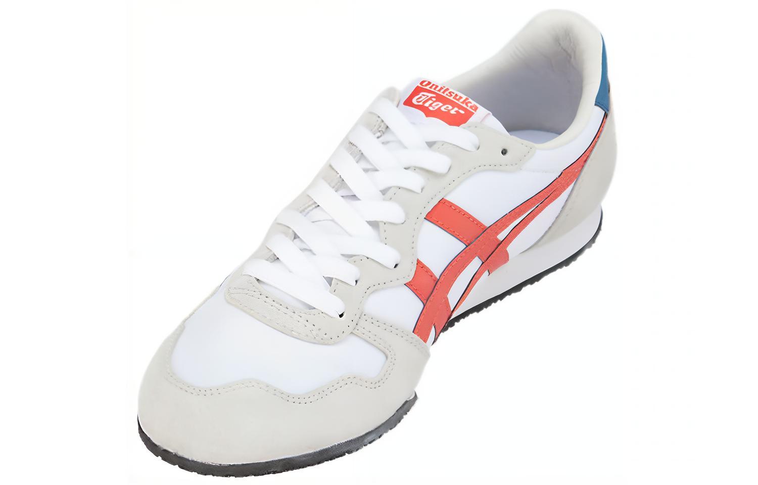 Кроссовки Onitsuka Tiger SERRANO (бело-красные) — фото 3