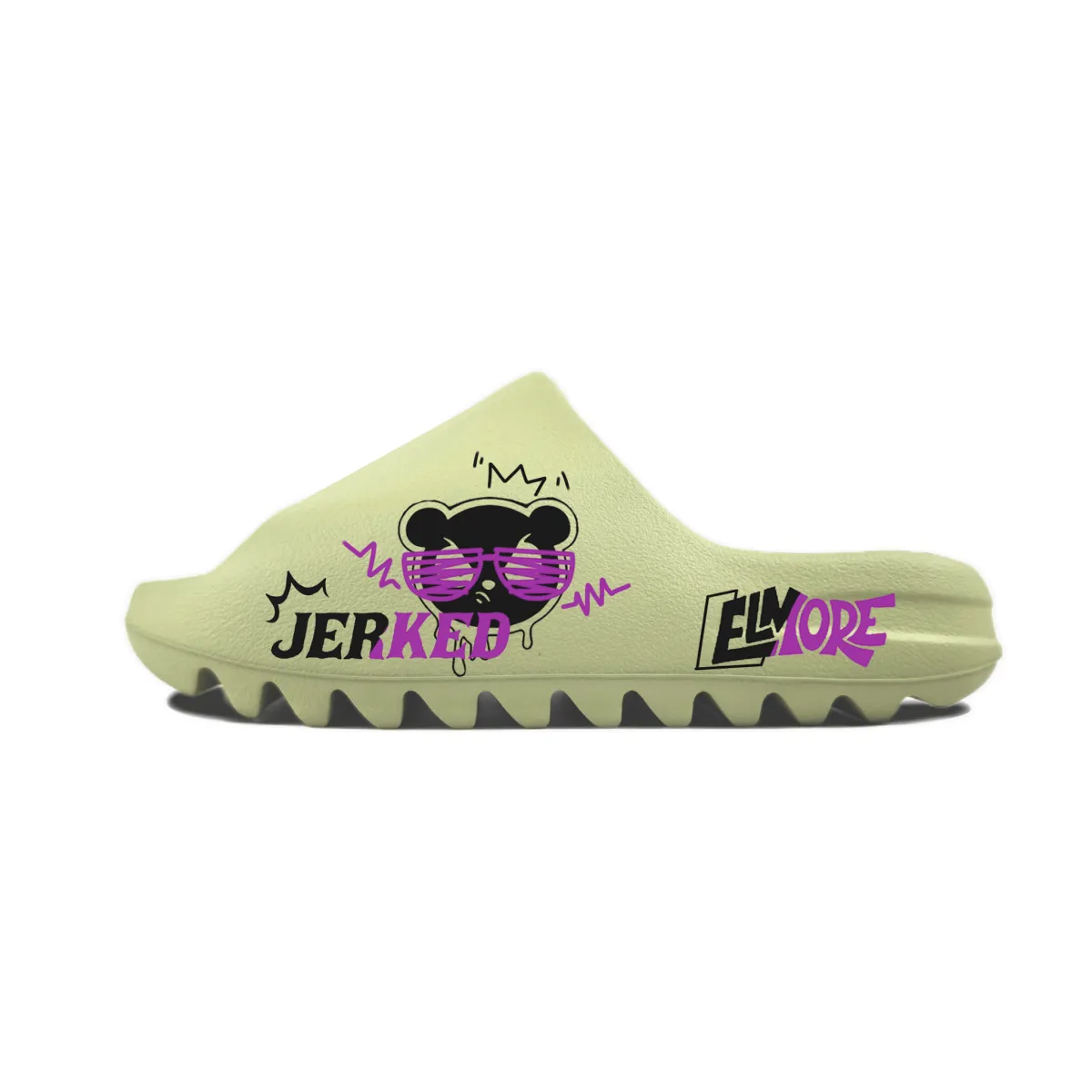 Adidas Originals Yeezy Slide Slip Resistant Slide Slippers Unisex Green