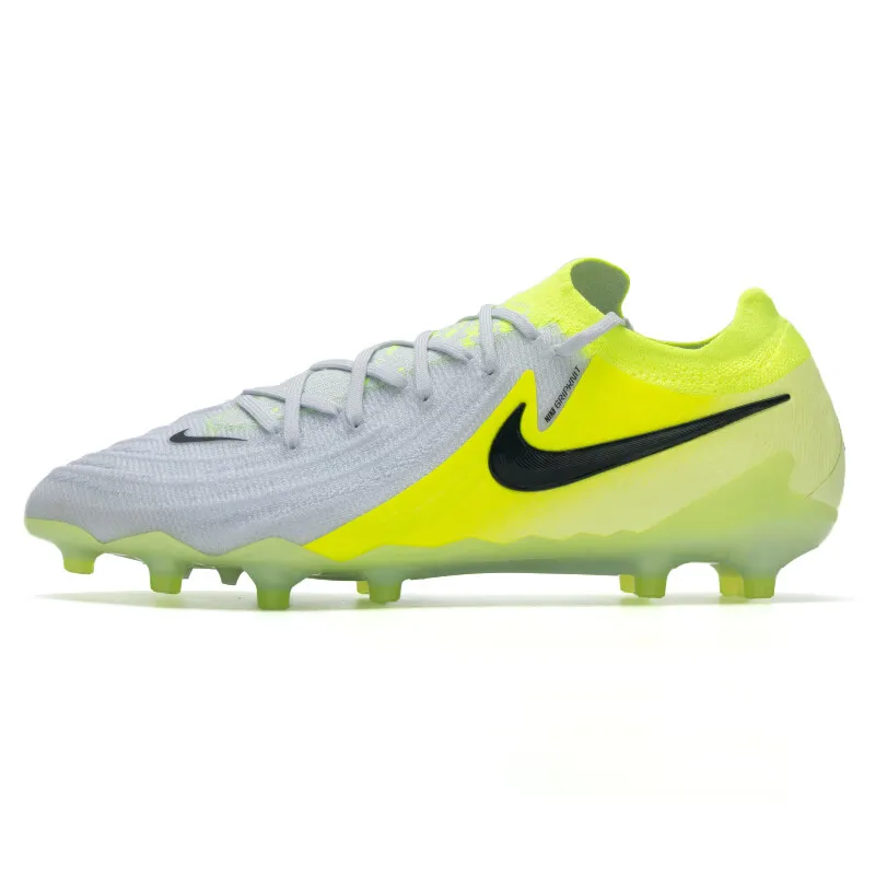 Nike Phantom GX 2 Elite AG Artificial Ground Artificial Turf Soccer Shoes Men's Gray Yellow