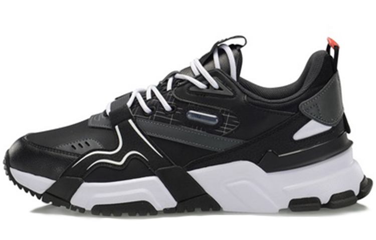 Li Ning 001 Journey Slip Resistant Abrasion Resistant Low top Sports Casual Shoes Men's Standard Black