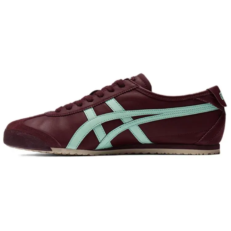 Onitsuka Tiger Mexico 66 Cushioning Abrasion Resistant Low top Casual Shoes Unisex Dark Red Blue