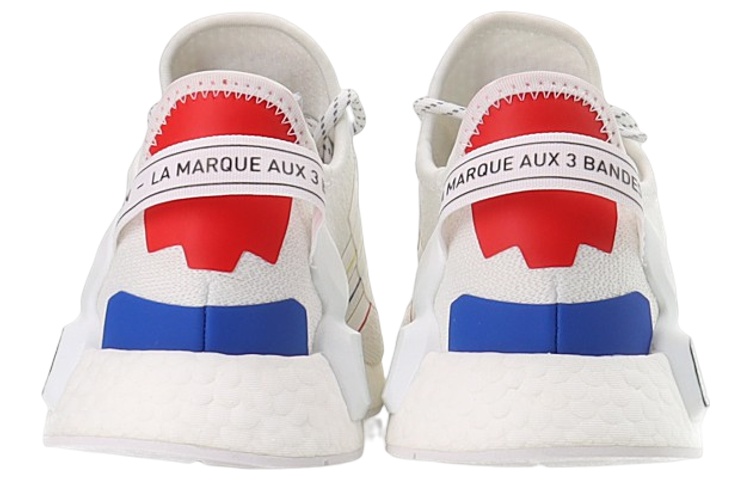 Кеды adidas originals NMD_R1 V2 (бело-черно-синие) — фото 4