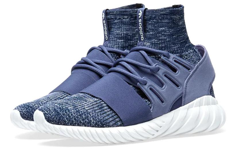 Высокие кроссовки adidas originals Tubular Doom PK (черно-белые) — Чёрный / белый — фото 2