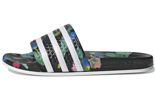 Adidas Wmns Adilette Slides 'Black Floral' Women's