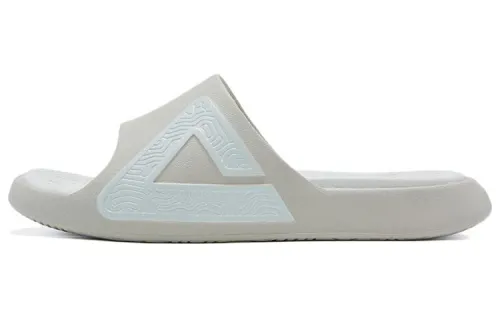 PEAK Statistic Sandals Slide Slippers Men's White Light Khaki