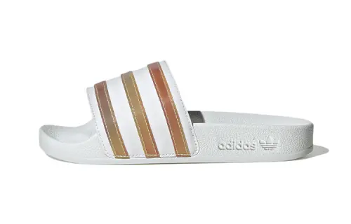 Adidas Adilette Slide J 'White Multi-Color'