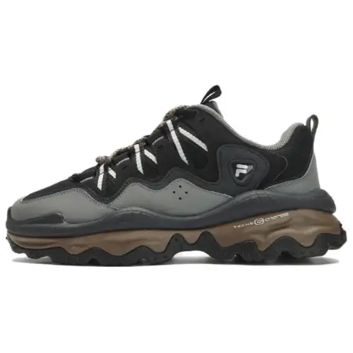 FILA FUSION QD 96 DX Mesh, Textile, Synthetic Leather Comfortable Cushioning Height Increasing Low top Chunky Sneakers