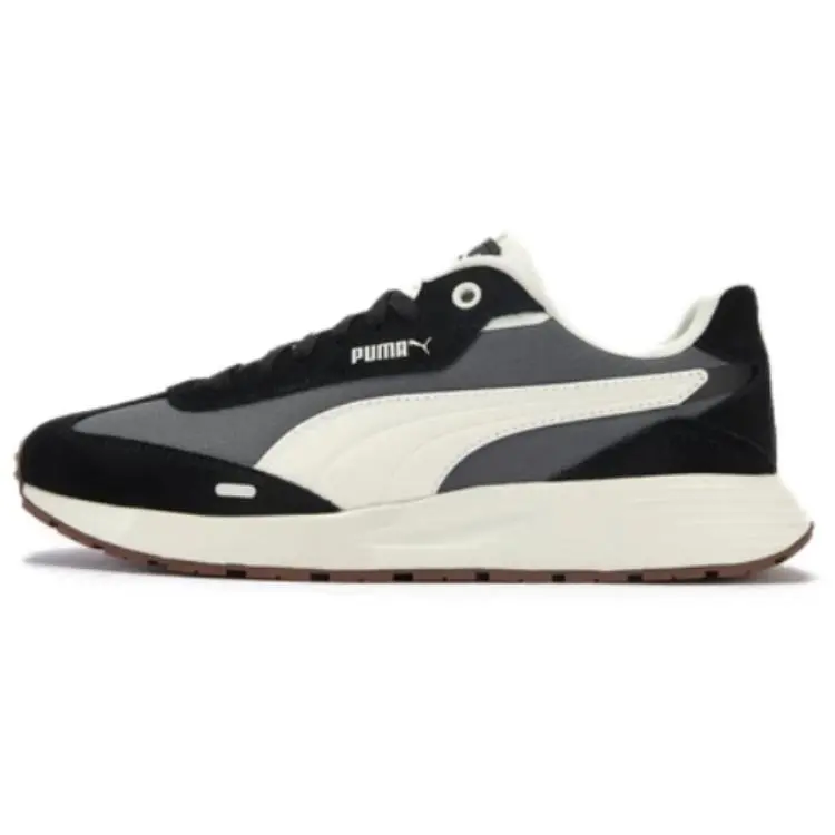 PUMA Runtamed Fabric Low top Casual Shoes Unisex Gray White Black