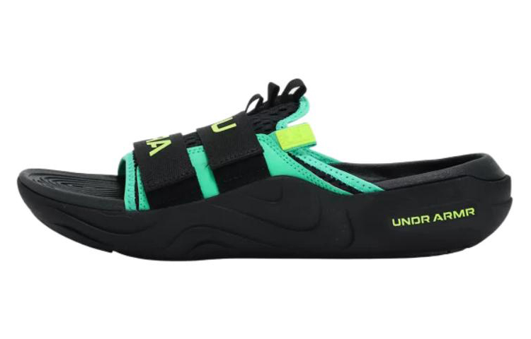 Under Armour Alpha Abrasion Resistant Abrasion Resistant Casual Slippers Unisex Black Green Yellow