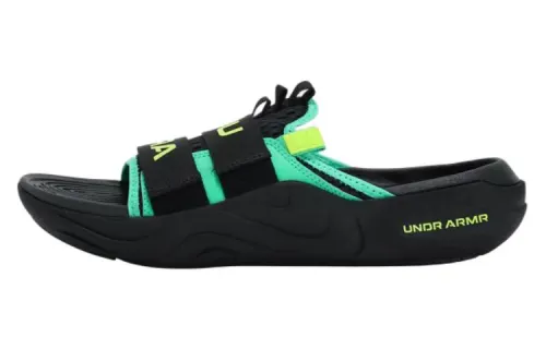 Under Armour Alpha Abrasion Resistant Abrasion Resistant Casual Slippers Unisex Black Green Yellow