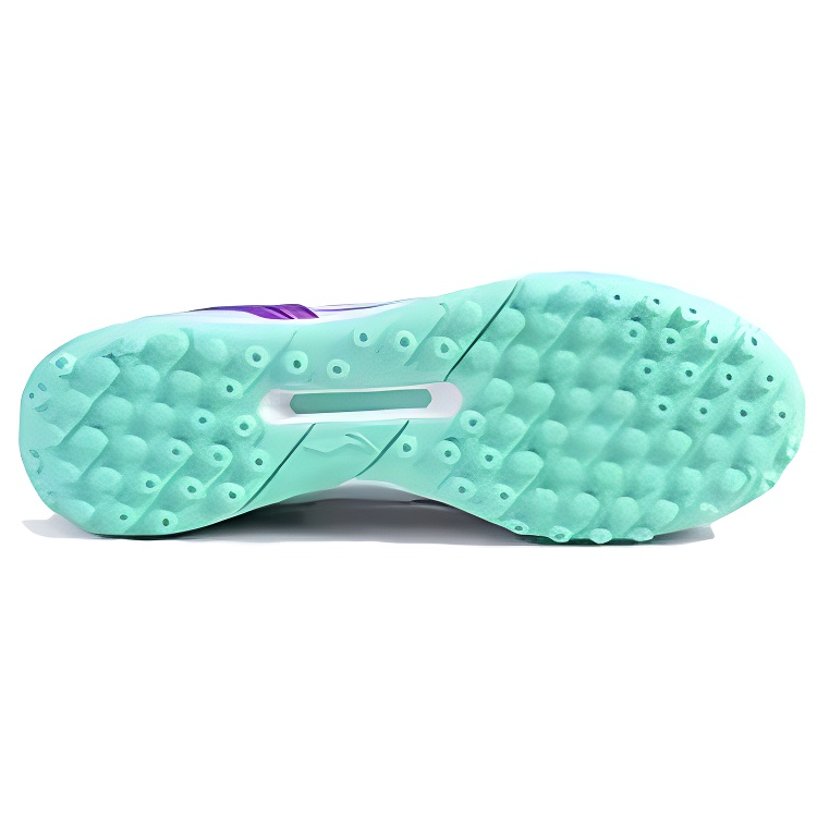 Li Ning MG Multi Ground Artificial Turf Pu Soccer Shoes Men’s White Blue Purple