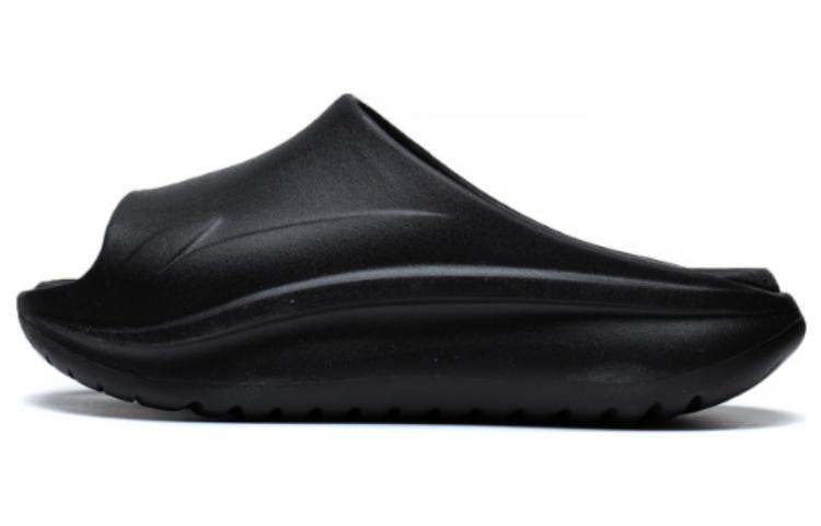 Li Ning SOFT SLIPPER Slip Resistant Abrasion Resistant Slide Slippers Unisex Black