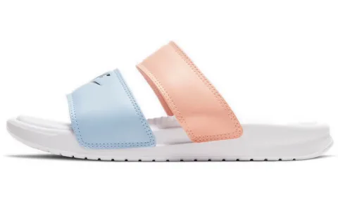 Nike Benassi Duo Ultra Slide White/Blue/Pink Women's