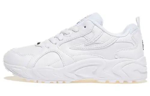 FILA Wheelas Spline Comfortable Abrasion Resistant Low top Casual Shoes Unisex White