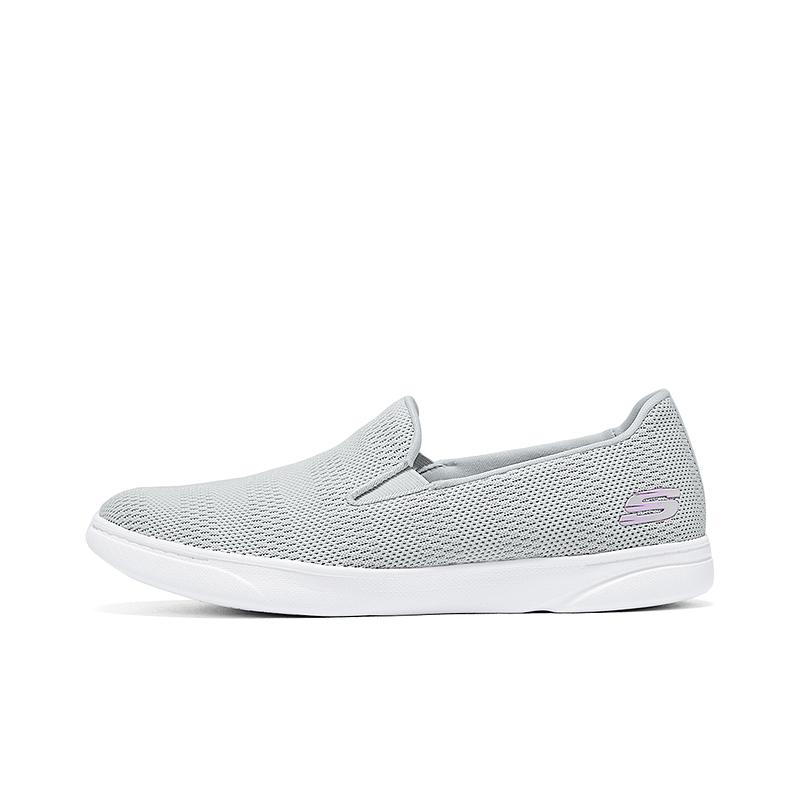 Skechers SPORT ACTIVE Mesh Abrasion Resistant Low top Casual Shoes Women’s Light Gray