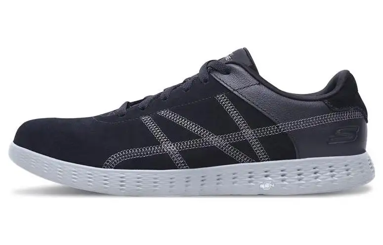 Skechers ON THE GO Glide Comfortable Cushioning Abrasion Resistant Low top Sports Casual Shoes Men's Black Gray