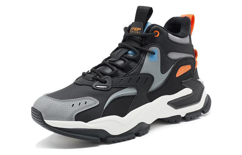 XTEP Red Rock 2.0 Fleece Lined Insulated Shoes Slip Resistant Abrasion Resistant Mid top Sports Casual Shoes Men's