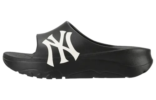MLB Slipper Rubber Sole Slip Resistant Slide Slippers Unisex Black