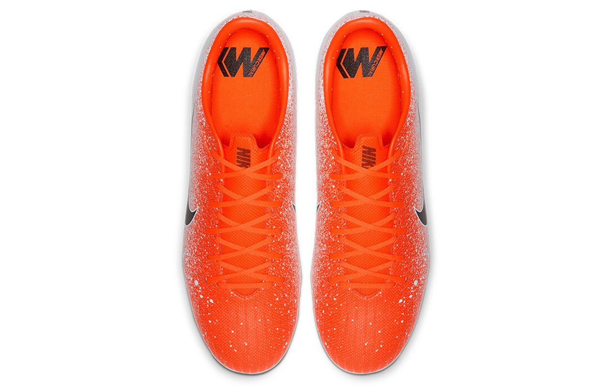 Мужские бутсы Nike Mercurial Vapor 12 Ag-r (оранжево-белые) — Оранжевый / белый — фото 4