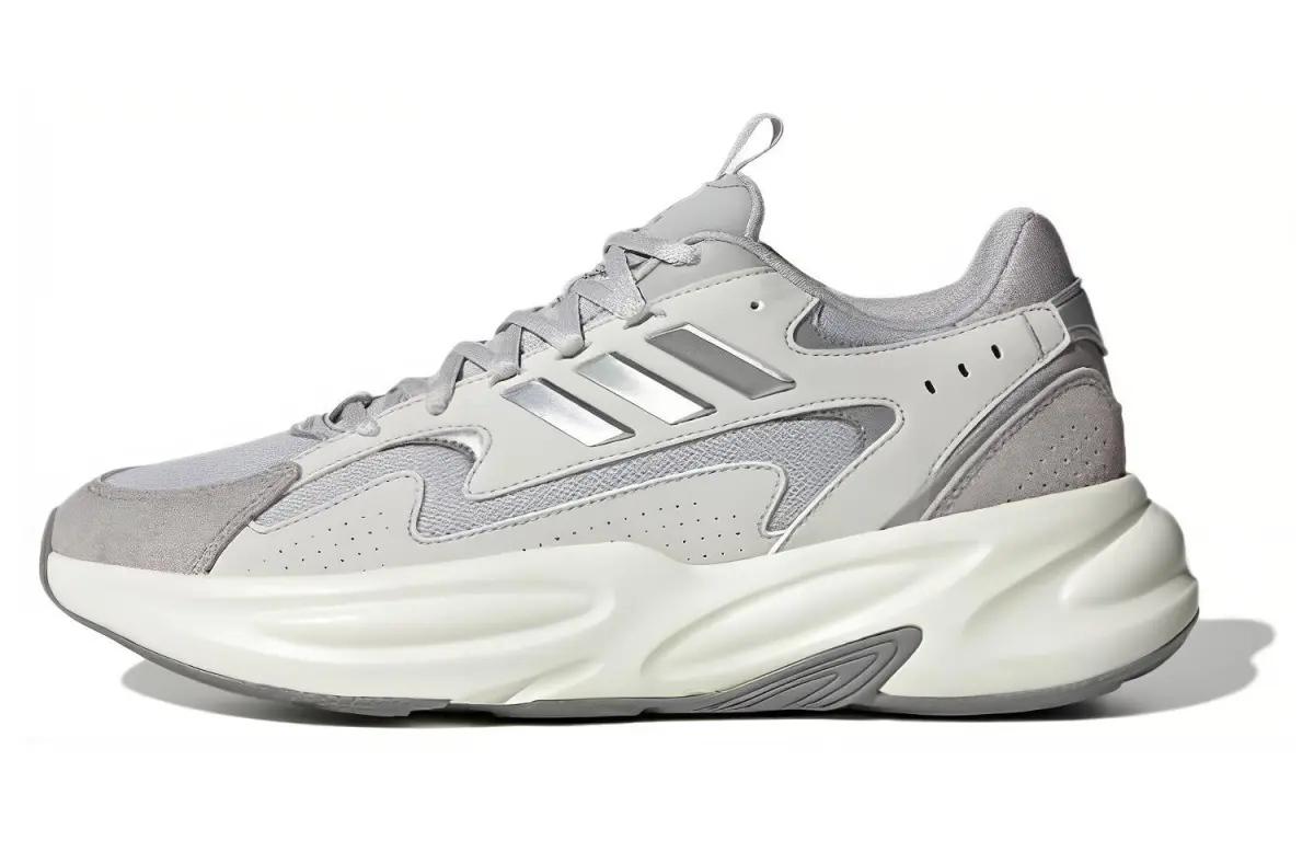 Adidas OZWAVE Cloudfoam Casual Shoes Unisex Low Top Silver White