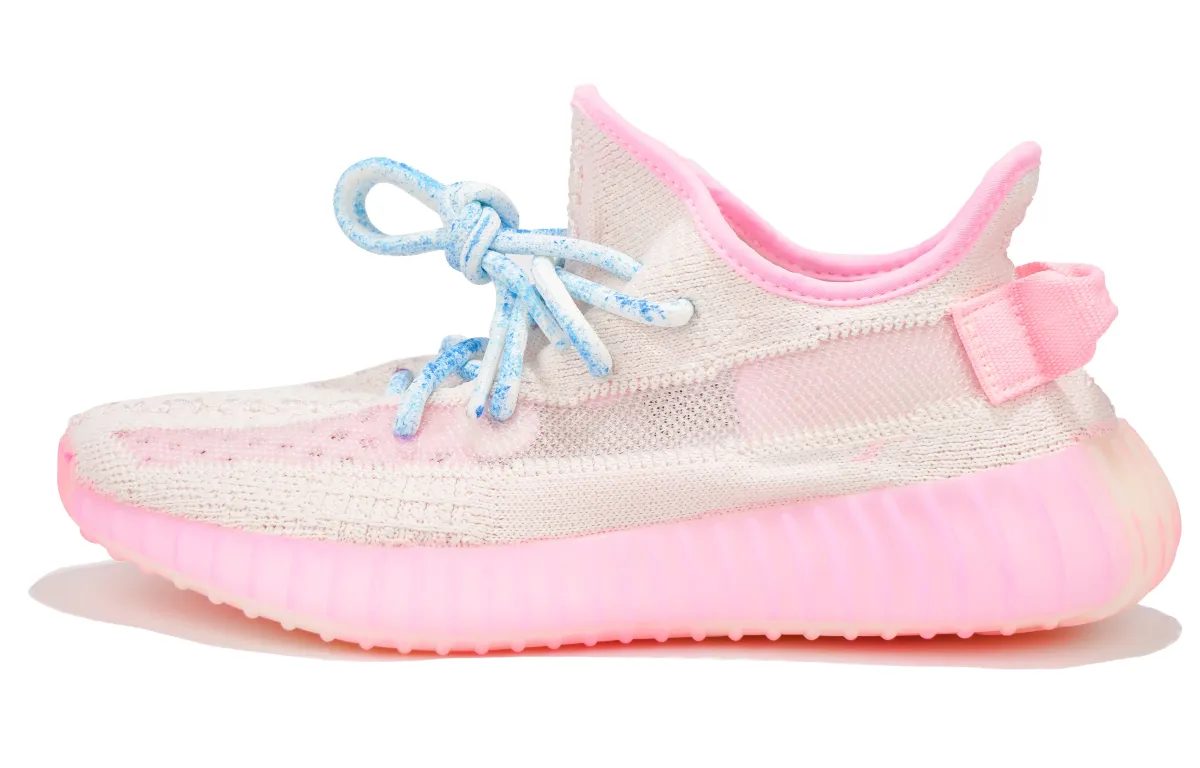 Adidas Originals Yeezy Boost 350 V2 Ice Cream Low top Casual Shoes Unisex Blue Pink