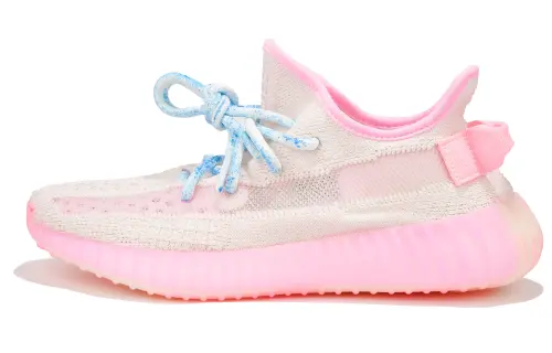 Adidas Originals Yeezy Boost 350 V2 Ice Cream Low top Casual Shoes Unisex Blue Pink