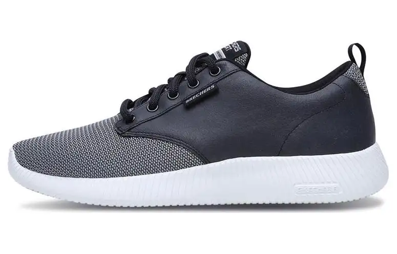 Skechers Depth Charge Trahan Mesh, Artificial Leather Low top Sports Casual Shoes Men's Black Gray