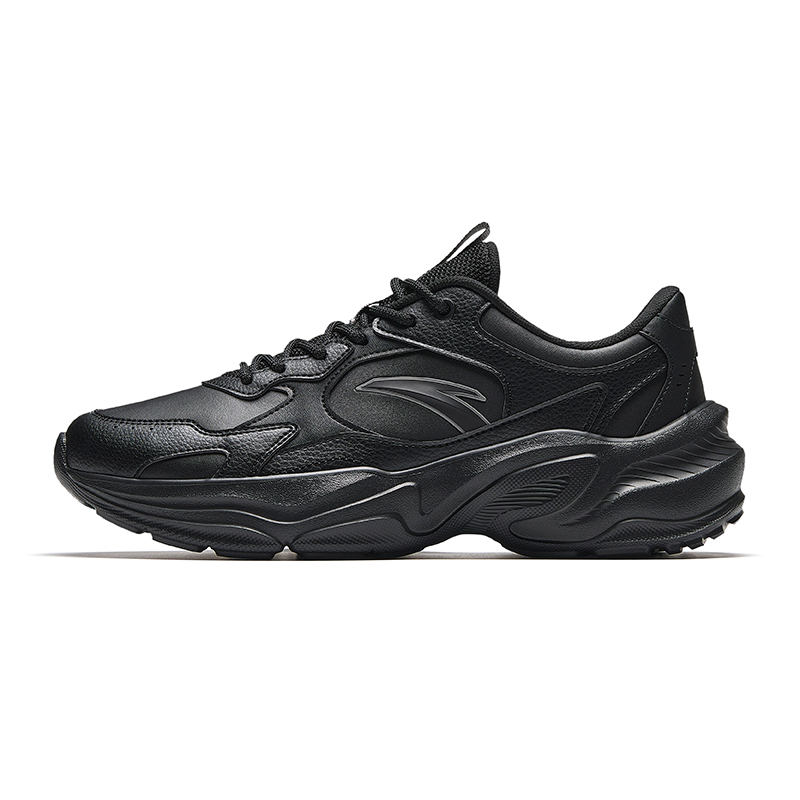 Anta Millennial Generation Slip Resistant, Abrasion Resistant, Breathable Low top Casual Shoes Men's Basic Black